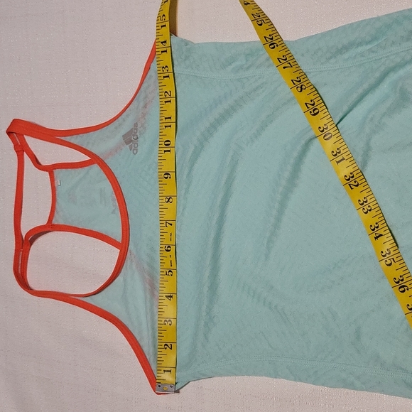 Adidas Supernova blue sheer racer back tank women's extra small - Picture 3 of 6